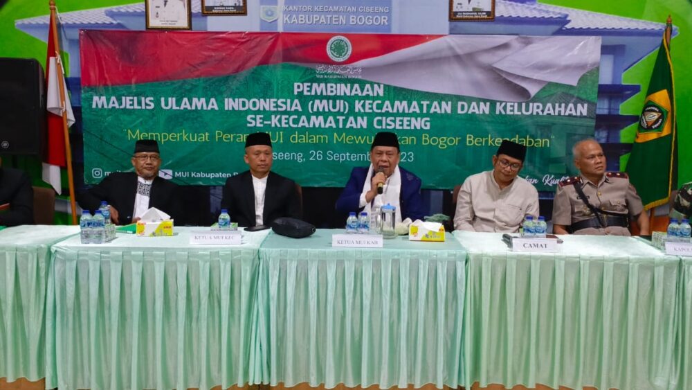 Pembinaan MUI Kecamatan se Kabupaten Bogor Selesai, Ini Kata Prof. KH. Mukri Aji