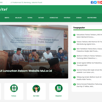 Perkuat Dakwah Digital, MUI Pusat Launching Website MUI.OR.ID Reborn