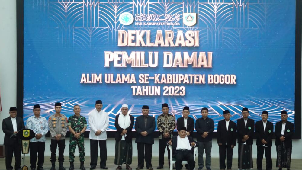 Deklarasi Pemilu Damai, MUI Bogor Ajak Masyarakat Wujudkan Demokrasi Bermartabat