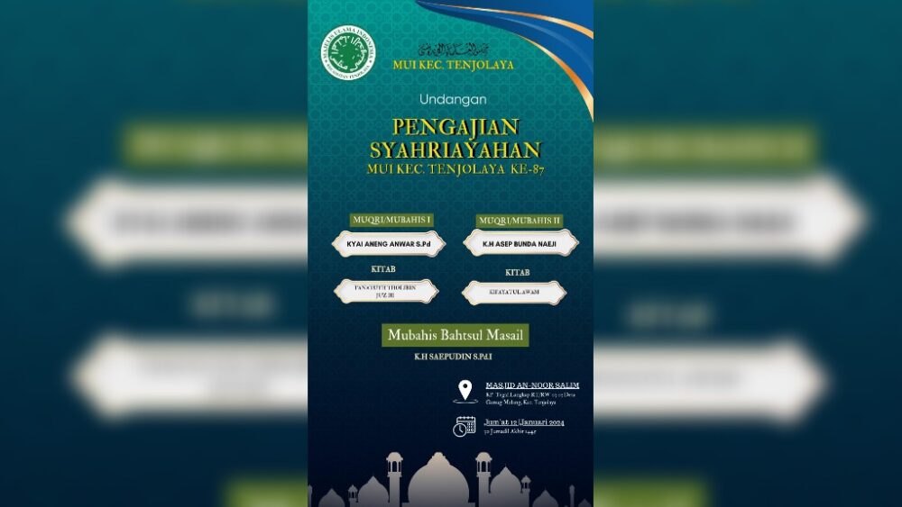 Syahriyah MUI Tenjolaya, Kyai Aneng Anwar Kupas Kriteria Wanita yang Harus Dinikahi