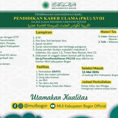 Pendaftaran PKU Angkatan XVIII Diperpanjang