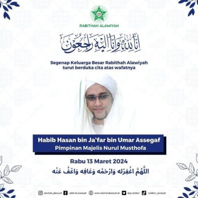 Indonesia Berduka, Habib Hasan bin Ja’far Assegaf Tutup Usia Usai Sholat Dhuha