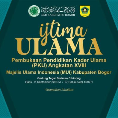 Hasil Kesepakatan Ijtima Ulama MUI Kabupaten Bogor Tahun 2024