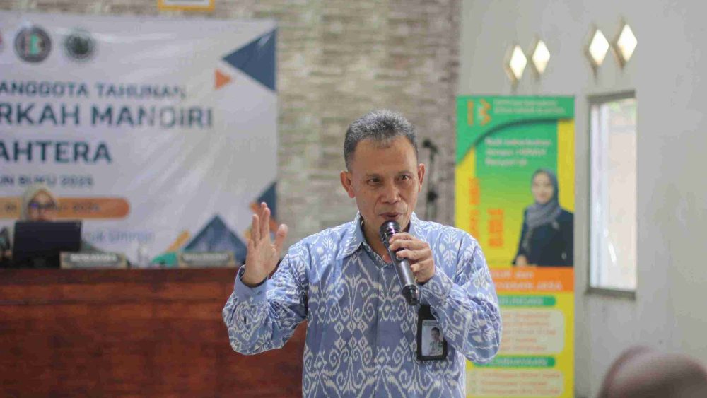 Sambutan Kepala KSPPS, Asep Junjunan. Foto : Istimewa.