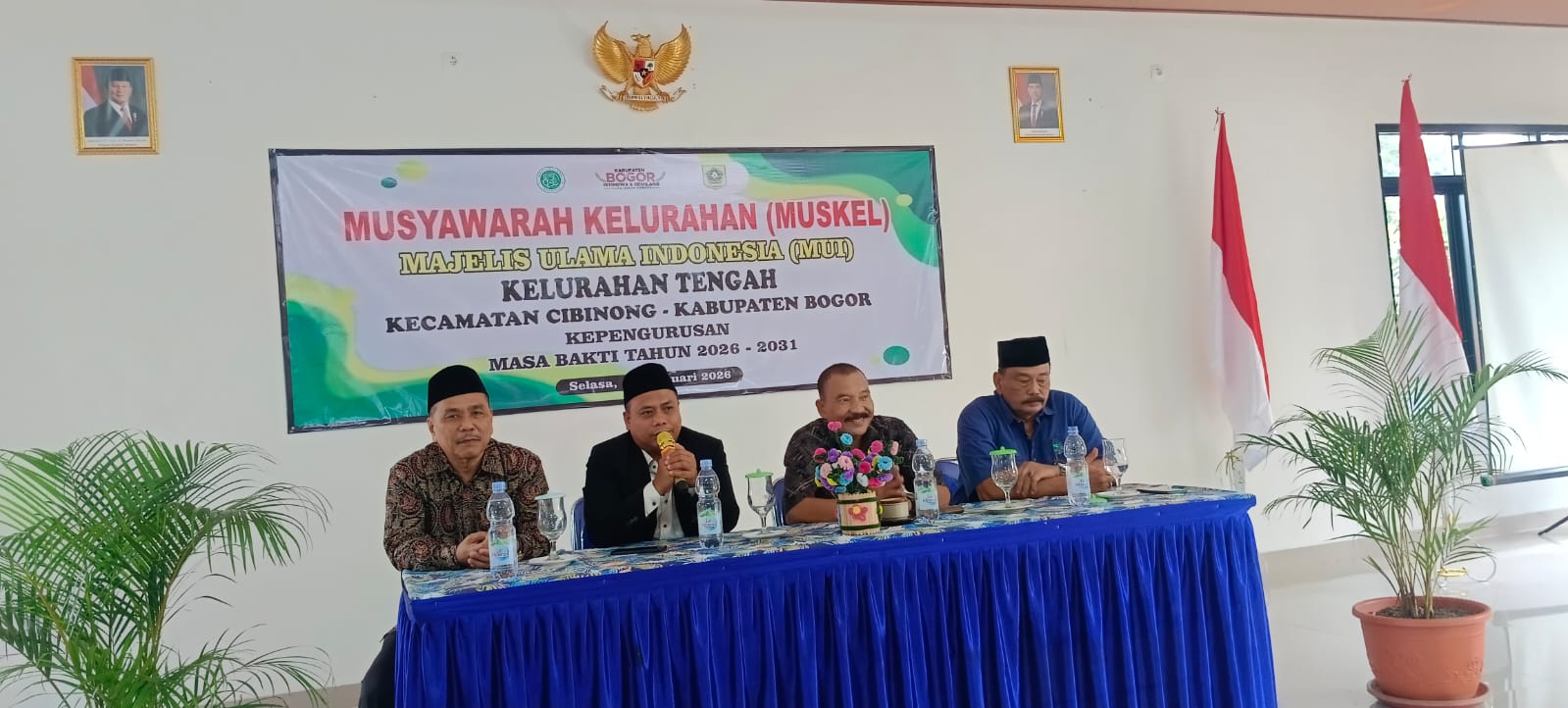 Sambutan Ketua MUI Kecamatan Cibinong, KH. Moch. Syarifuddin, S.Pd.I (Foto: Istimewa)