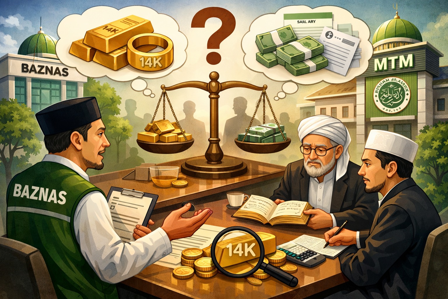 Jangan Lewatkan! MTM Kupas Tuntas Kontroversi Nisab Zakat Penghasilan Emas 14 Karat Bersama BAZNAS