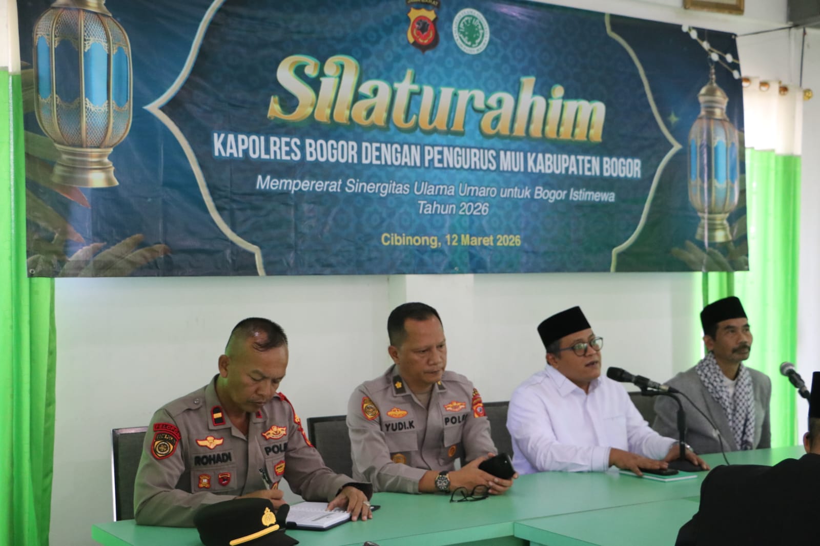 Silaturahmi Kapolres Bogor dengan Pengurus MUI Kabupaten Bogor. (Foto: Istimewa)