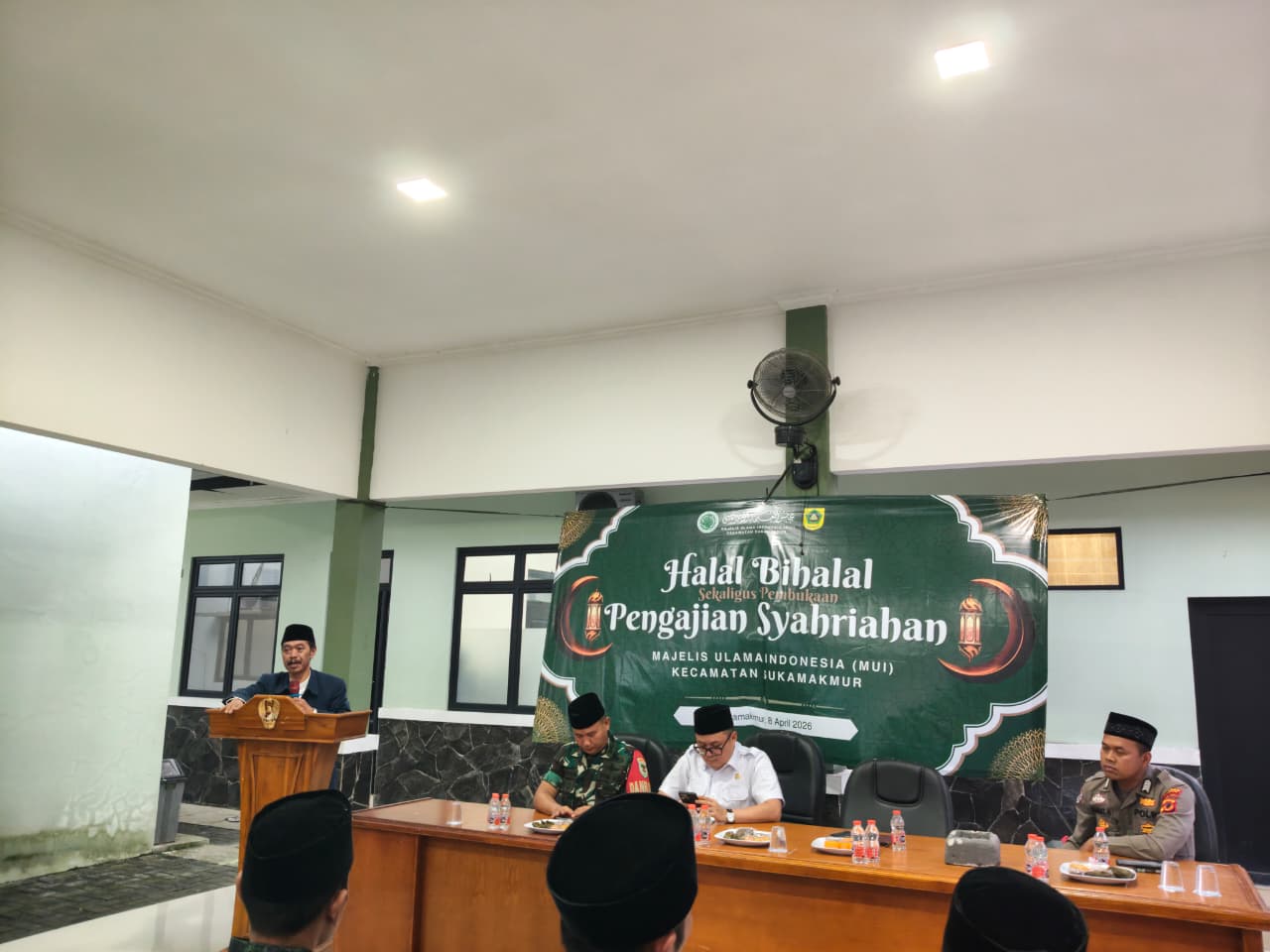Sambutan Ketua MUI Sukamakmur, KH Maulana Yusuf Iskandar. Foto : Istimewa