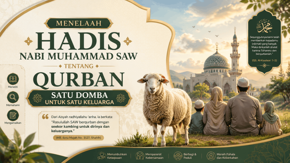 Menelaah Hadis Nabi Muhammad SAW tentang Qurban Satu Domba untuk Satu Keluarga